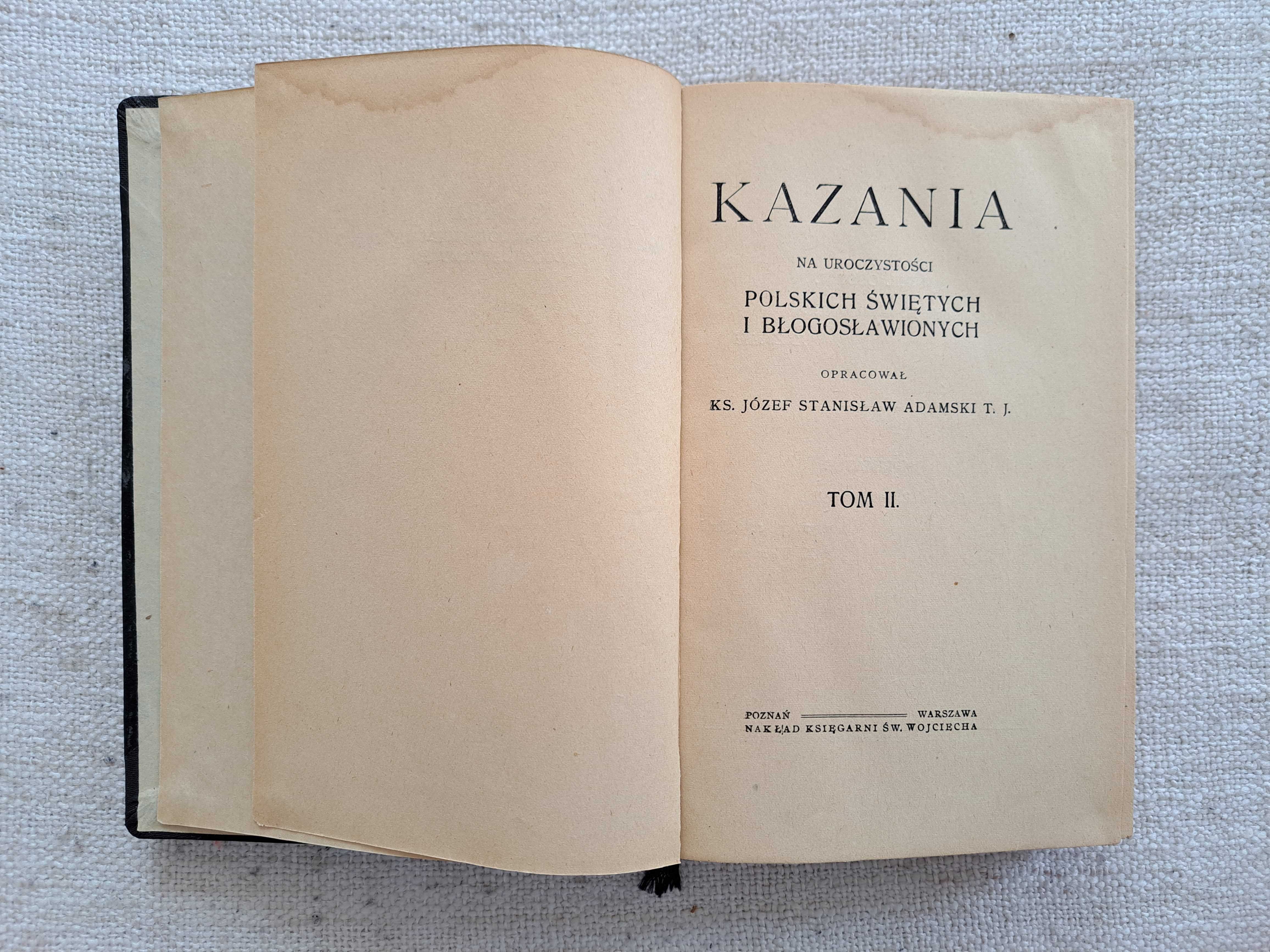 1920 rok. Kazania na uroczystości Polskich Świętych i Błogosławionych