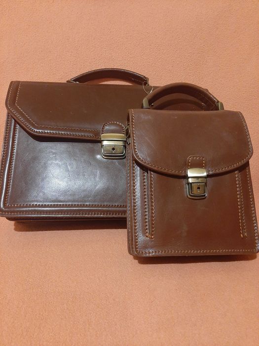 Кожаний портфель,новий