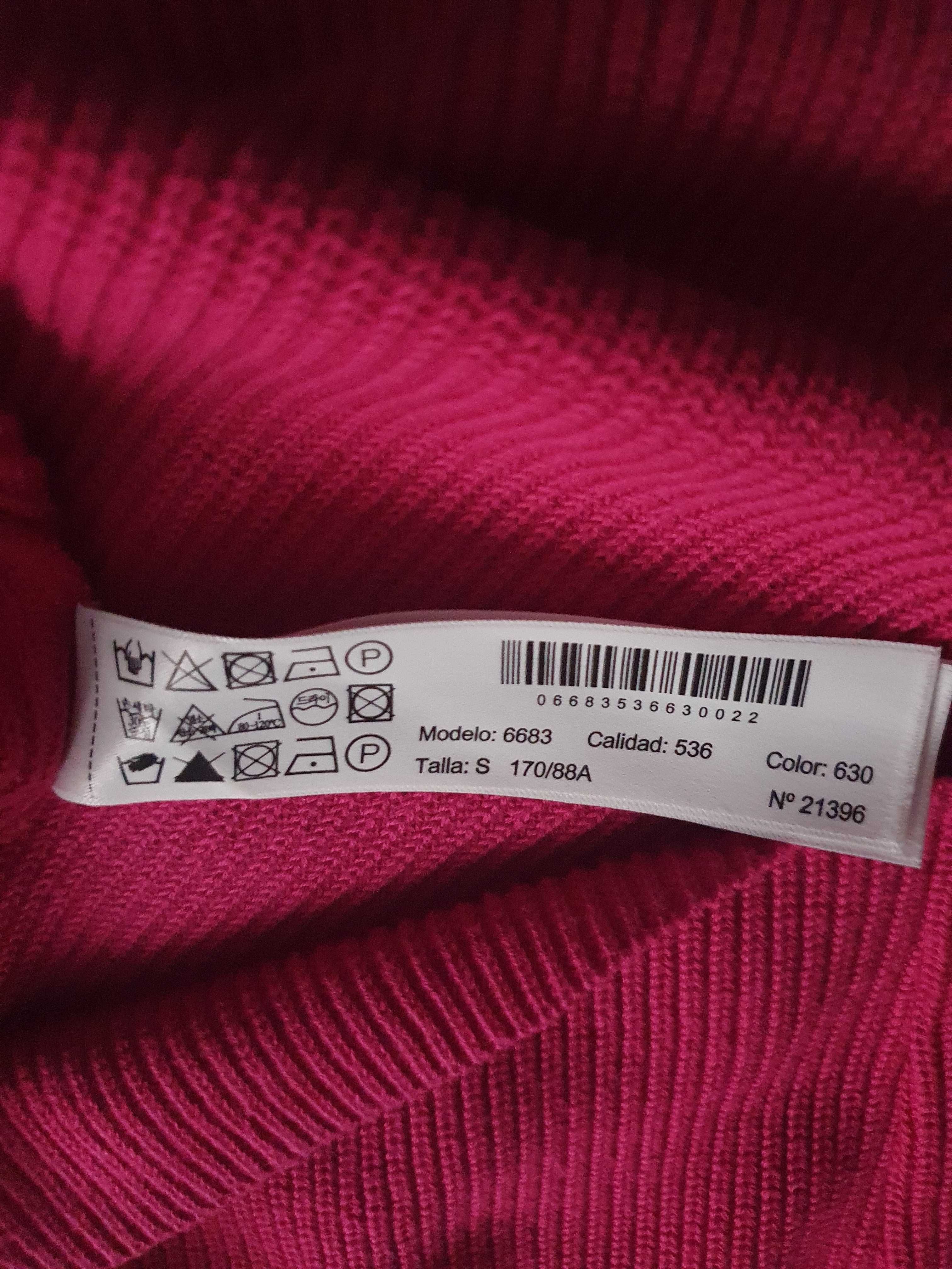 Sukienka Massimo Dutti,100%bawełna,różowa,na ramiączka,rS,Nowa