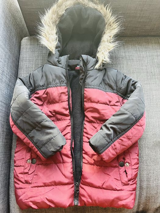 Kurtka zimowa z polarkiem dla chlopca r.104