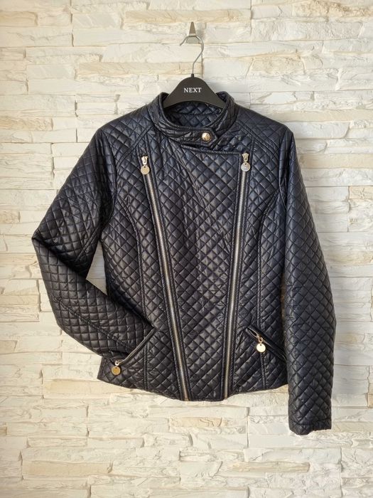 Kurtka Ramoneska Pikowana Czarna S