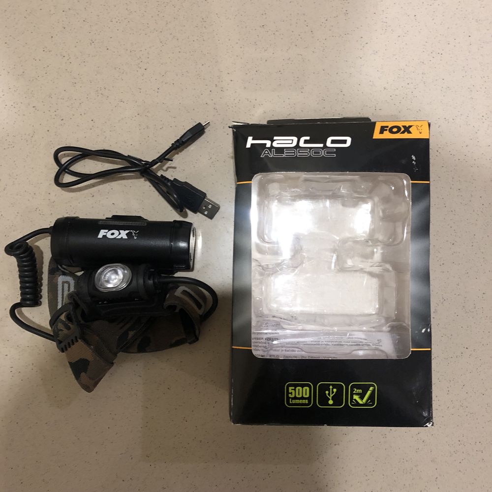 Фонарь налобный Fox Halo AL350c Headtorch.VIDEX H045Z 270Lm