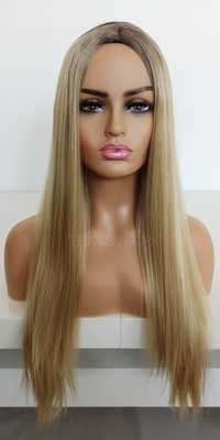 Peruka jasny blond odrost naturalny