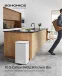 Kosz na śmieci 1 komorowy 40L Songmics LTB540W4002 biały