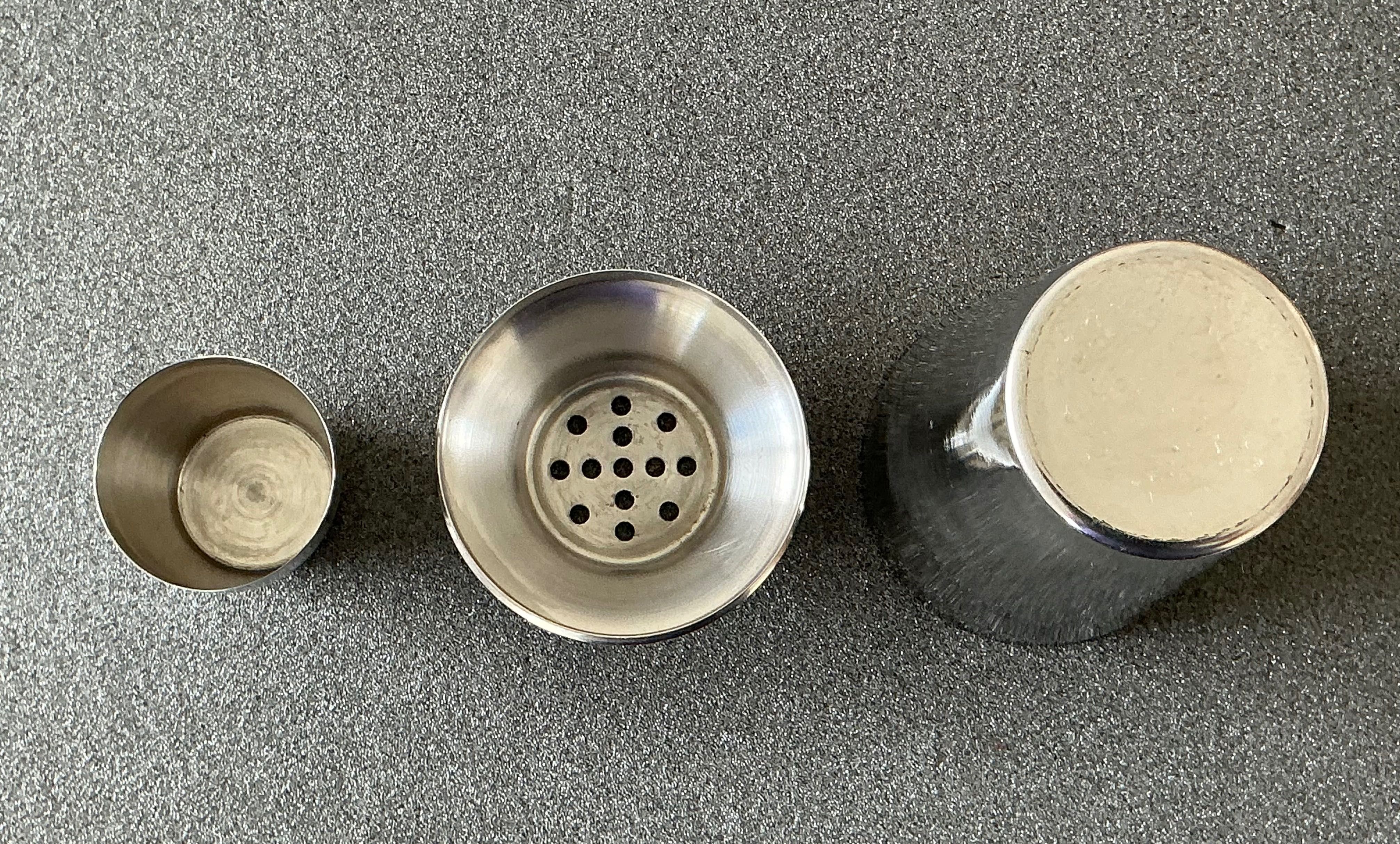 SHAKER COBBLER com COADOR integrado – aço inoxidável