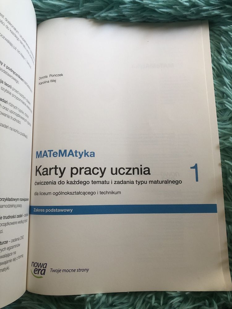 Karty pracy ucznia. Matemtyka 1