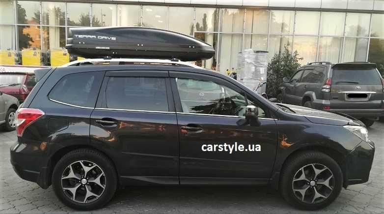 Автобоксы на крышу Terra Drive 480 л серый черный мат 196*75*43 см БУ