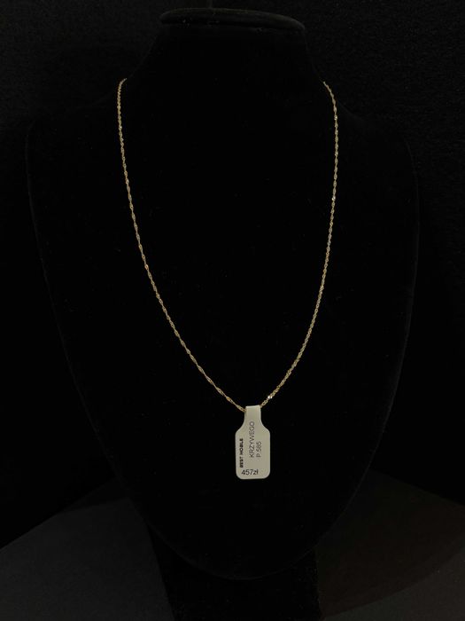 Piękny Nowy złoty Łańcuszek P. 585 W. 0,83G NR 15 Best Mobile KRZY