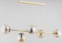 Nowa Dansa lampa wisząca 5-punktowa złota (model Alfa)