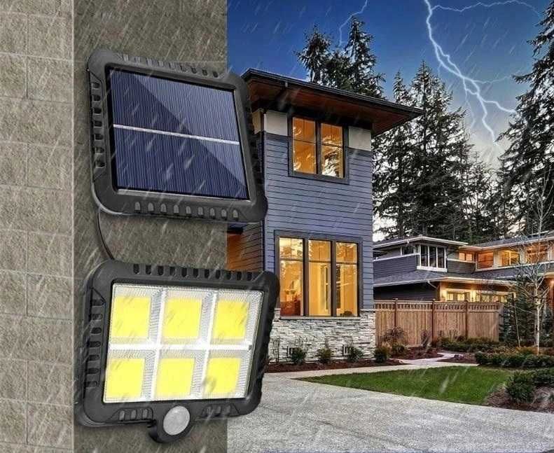 Lampa Solarna 100 LED Z Czujnikiem Ruchu Zmierzchu