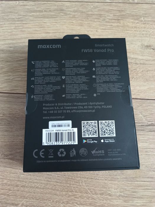 Zegarek smartwatch maxcom vanad pro na gwarancji