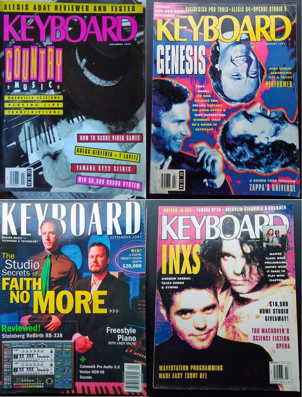 Números antigos avulso da revista Keyboard