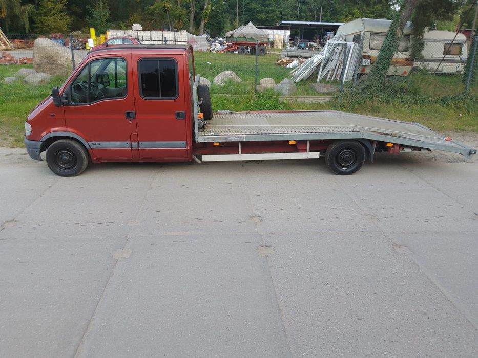 Praktyczna laweta Renault Master dubel kabina, 2,8DTi, super cena!!!