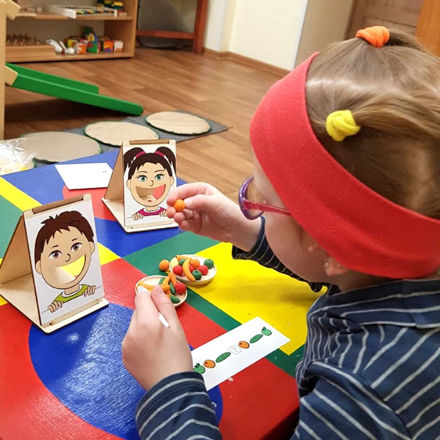 gra motoryczna i sensoryczna zabawka edukacyjna «chcę witaminki»