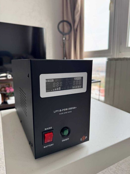 Безперебійник LogicPower LPY-500VA (чиста синусоіда) +AGM 12V 40Ah