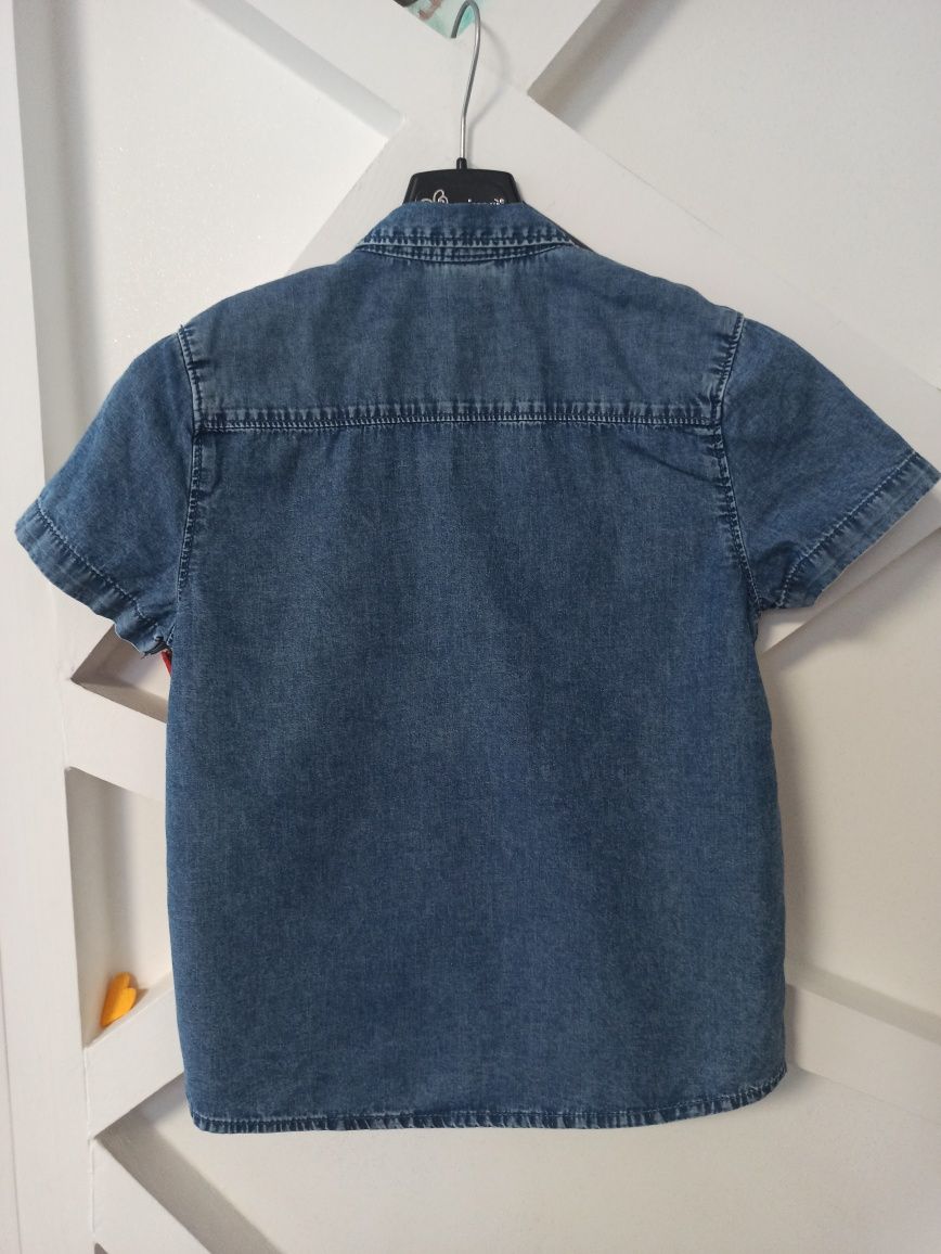 Koszula chłopięca jeans rm. 134