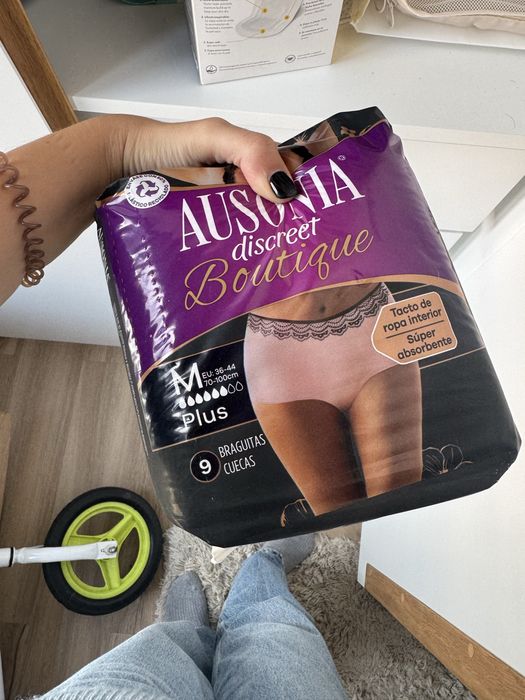 Cinta pos parto chicco NOVA e cuecas ausonia discreet