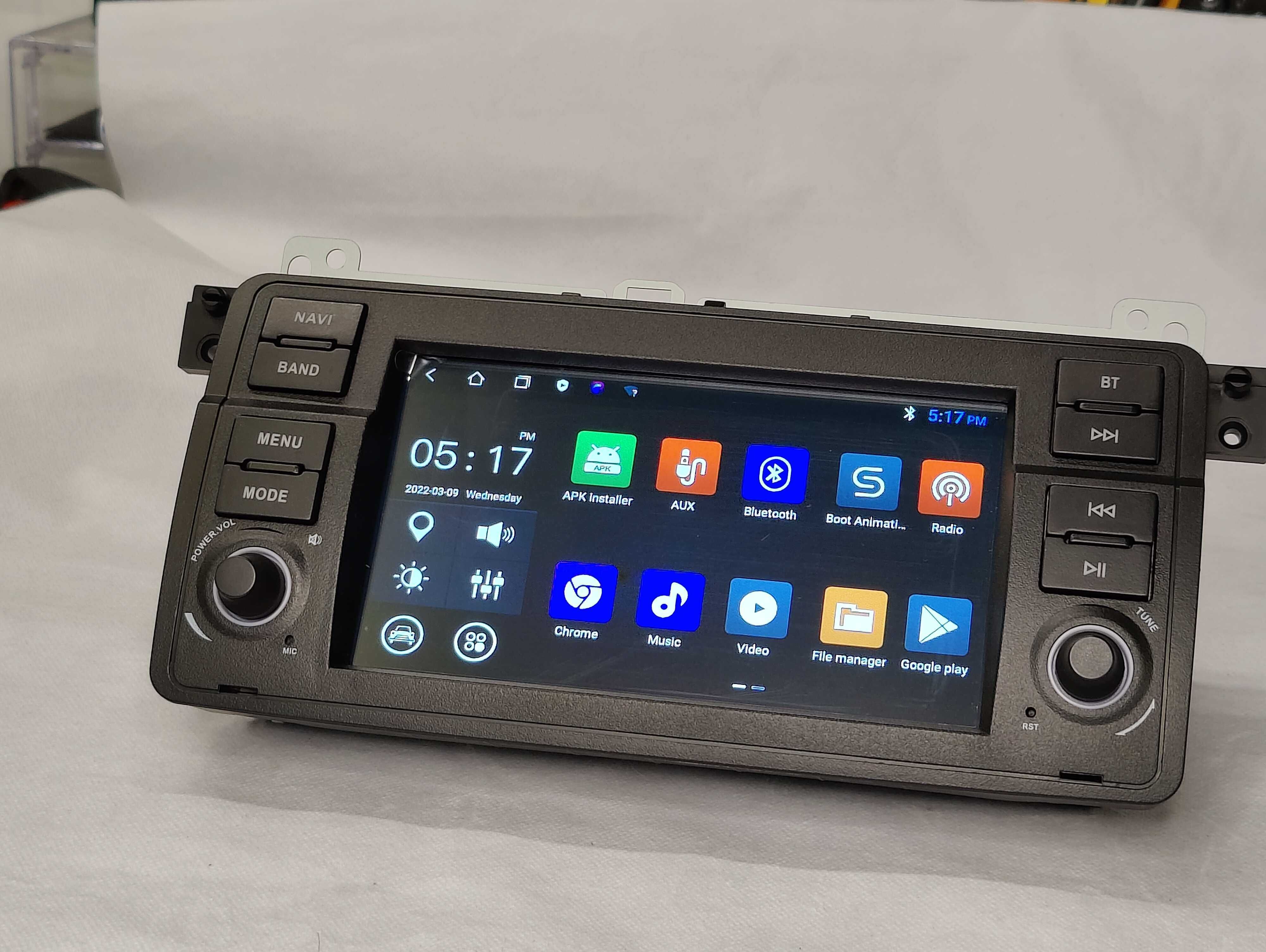 Rádio BMW E46 Android 12 WiFi GPS Novo com Garantia 2GB RAM