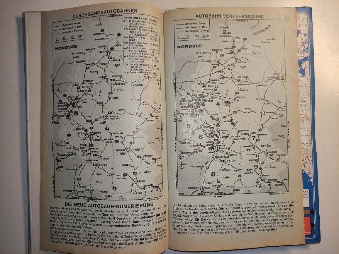 Atlas samochodowy Niemcy 1976r.
