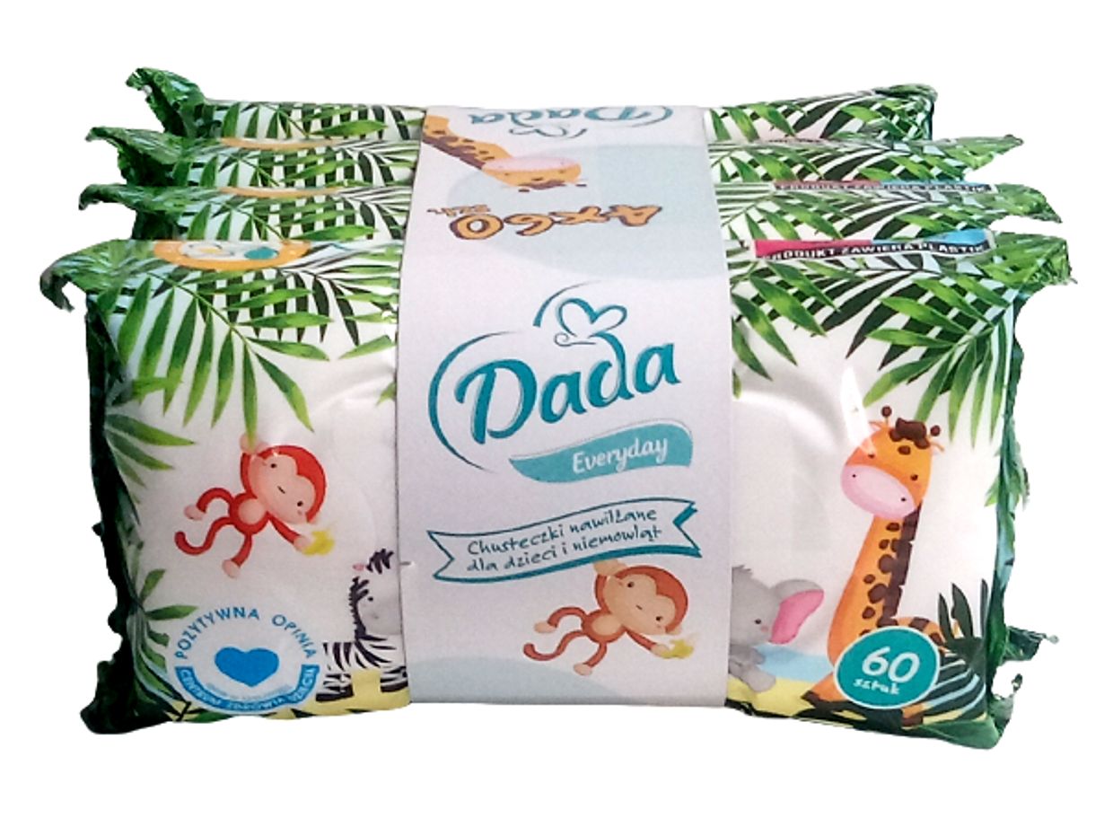 Chusteczki nawilżane Dada Everyday 4x60=240szt.