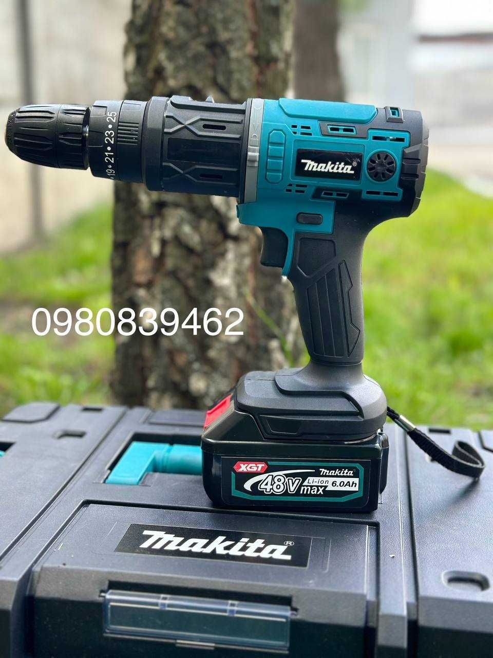 Набір інструментів Makita 48V 3в1 зі змінними насадками Дрель Пила УШМ