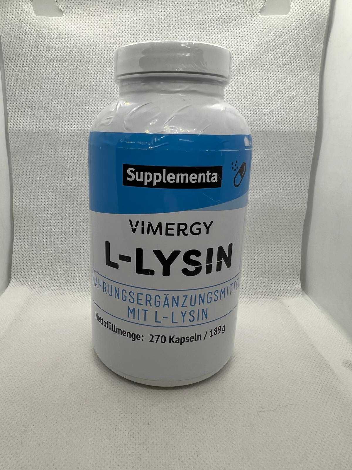 Vimergy L-Lysine для поддержки иммунитета 500 мг 270 капсул БАДЫ