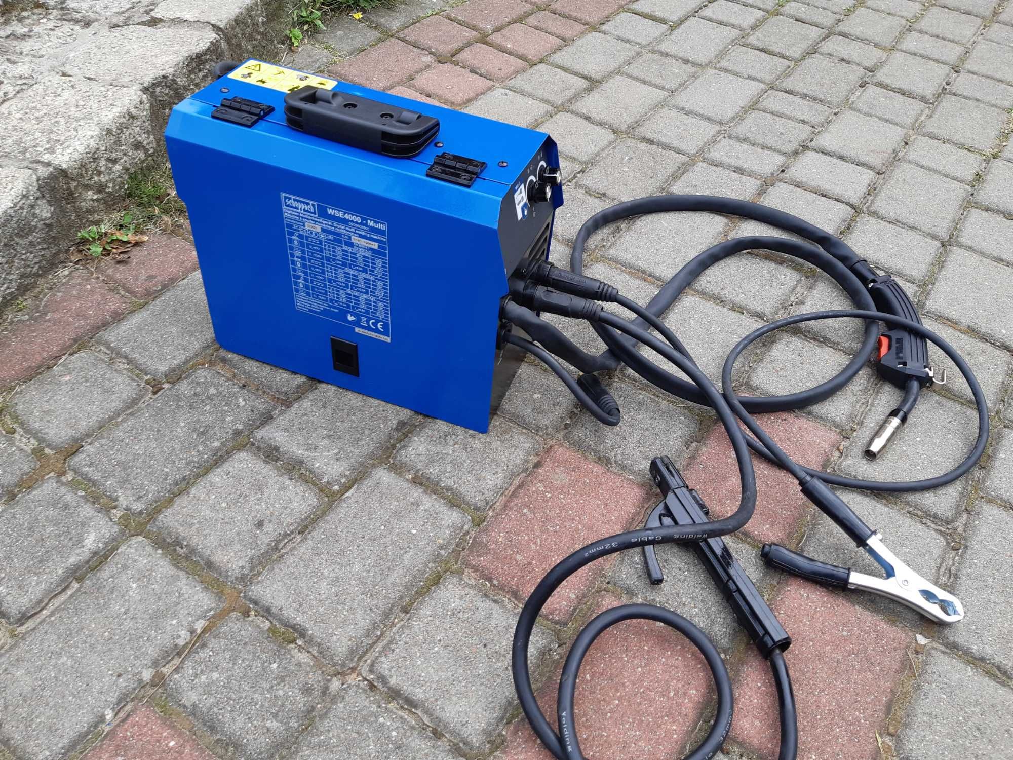 4w1 Migomat Bez Gazowy Spawarka TIG Scheppach WSE 4000 MULTI