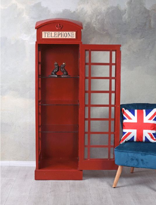 Mobiliário \ Barbeiro Cabine telefónica Inglesa Decorativa Novas