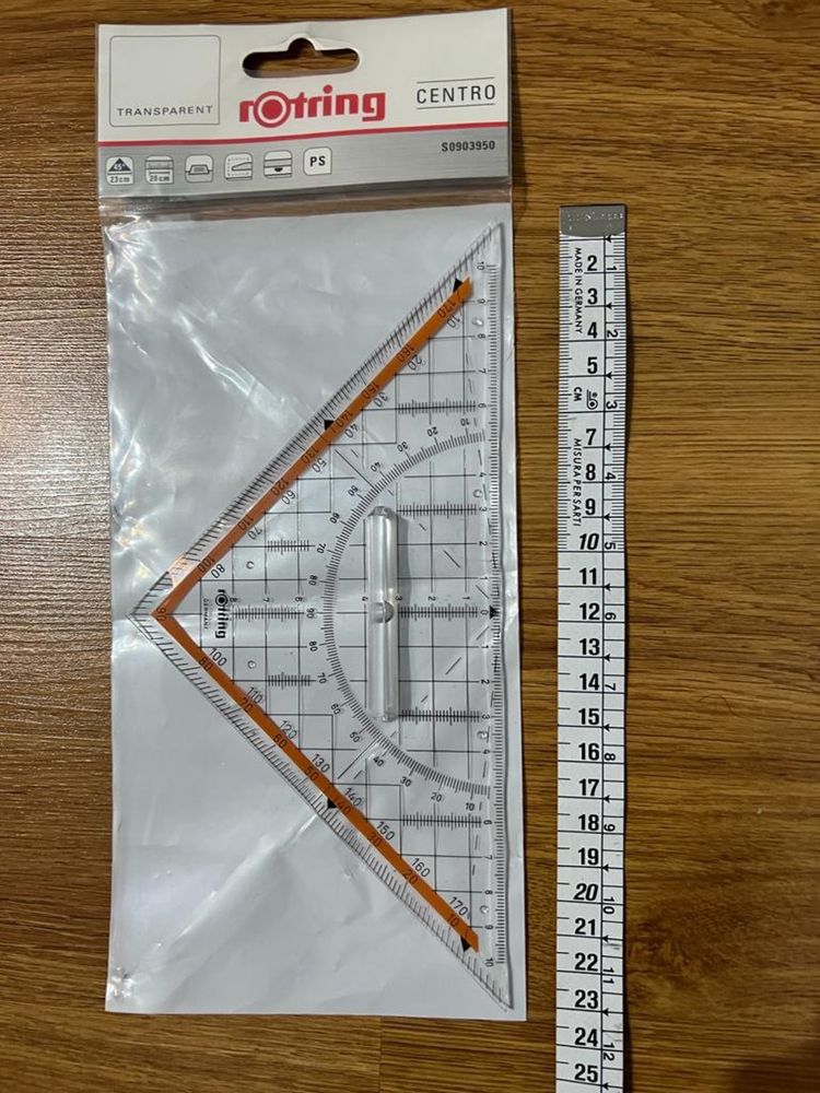 Esquadro geométrico Rotring - NOVO