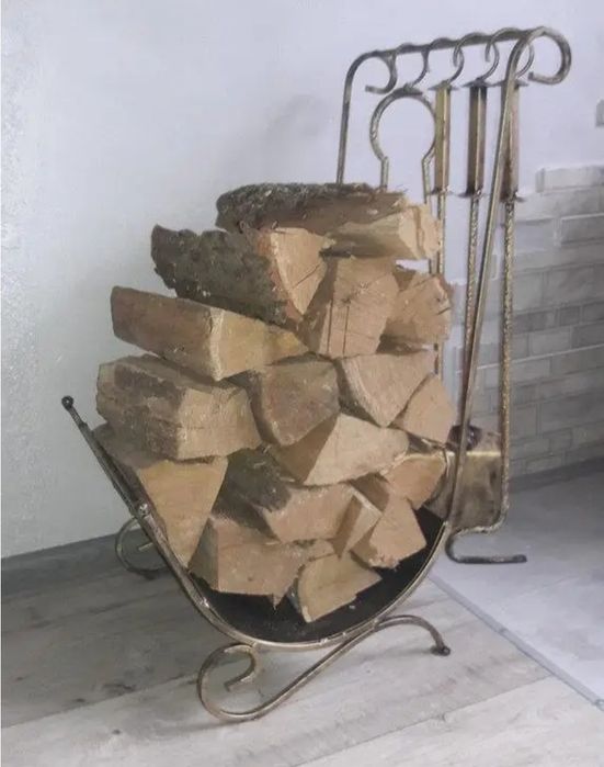 Каминный набор/ Дровниця, Набір для чистки камінів, печей, булерьянов
