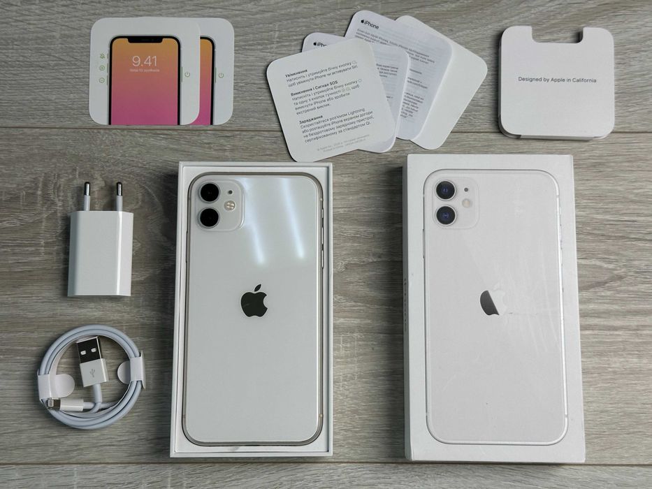 Apple iPhone 11 - 128GB - White Neverlock ІДЕАЛ 100% АКУМУЛЯТОР