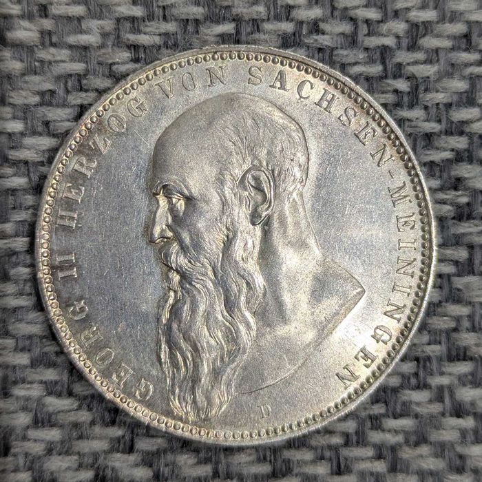 5 MAREK 1902 rok Georg II Herzog von Sachsen-Meinnden super stan