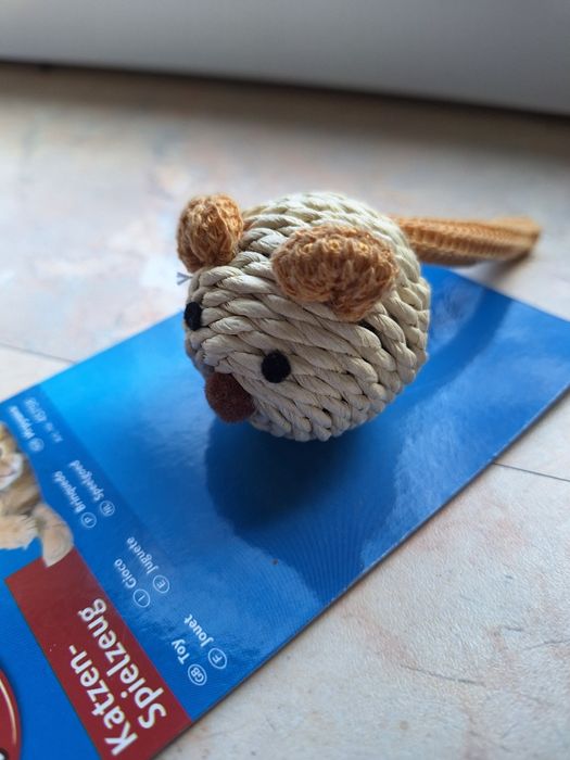 Zabawka dla kota,myszka-grzechotka