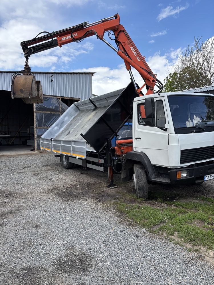 Продам переобладнаю авто Мерседес 814 самоскид кран маніпулятор