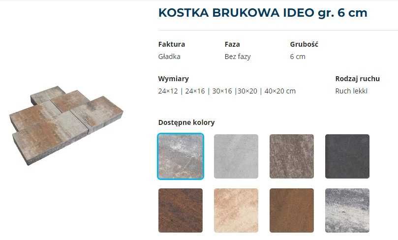 POLBRUK IDEO NERINO kostka brukowa betonowa płytka tarasowa