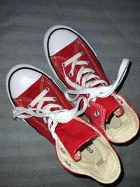 Converse trampki rozm. 34 czerwone do kostki stan idealny