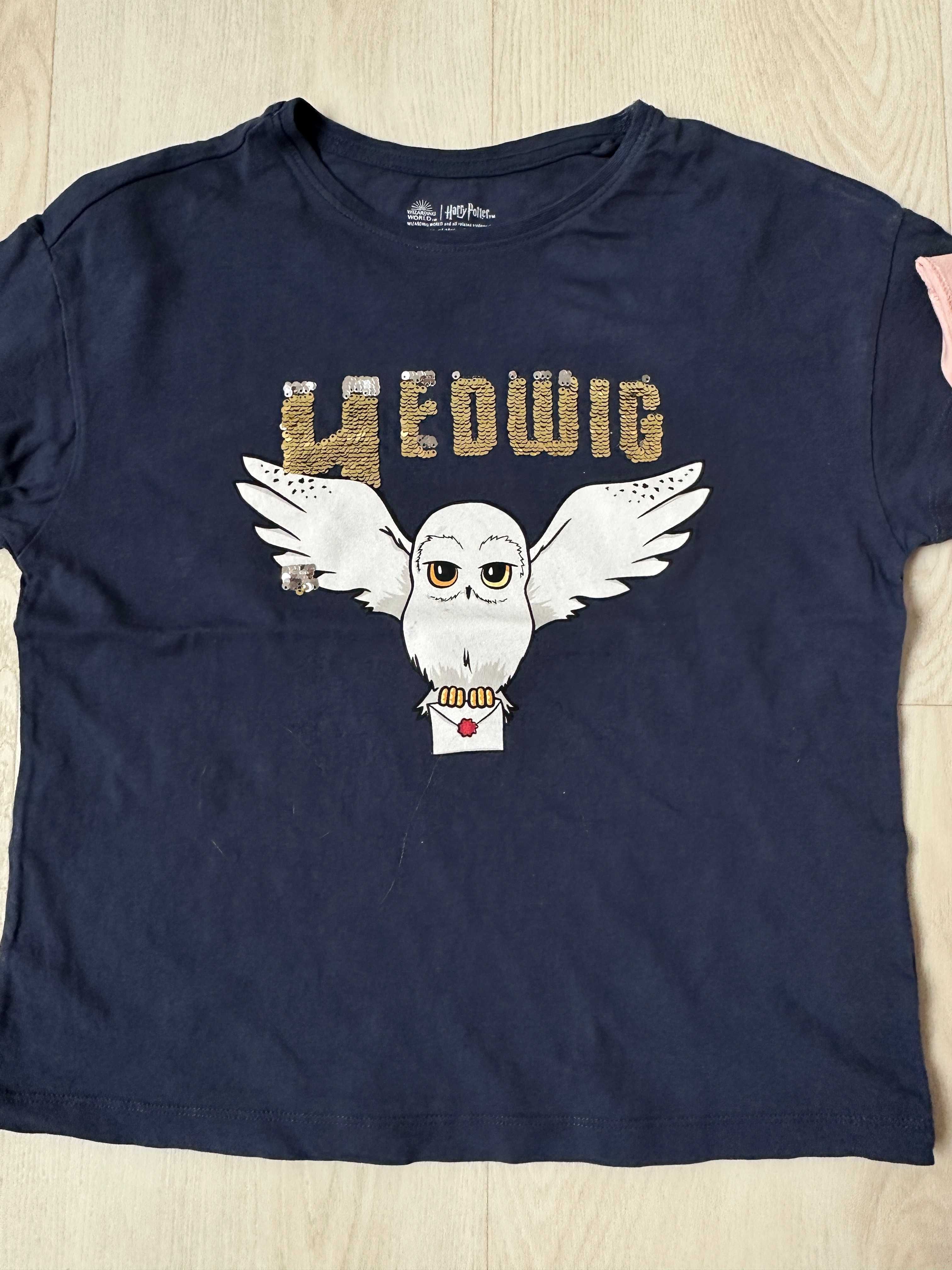 2 t-shirt Harry Potter Hedwiga Lidl 146/152 stan bdb