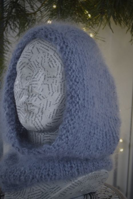 Gołąbkowa moherowa balaklawa balaclava kaptur komin kominiarka