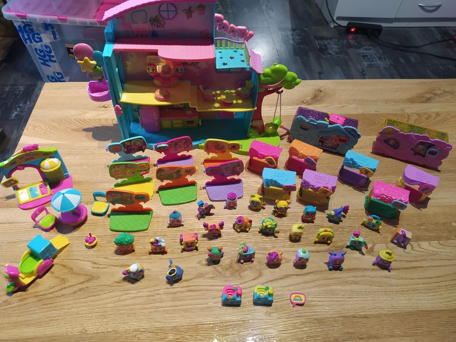 Domek Party, duży zestaw plus zestaw do lodów, domki. Moji Pop's