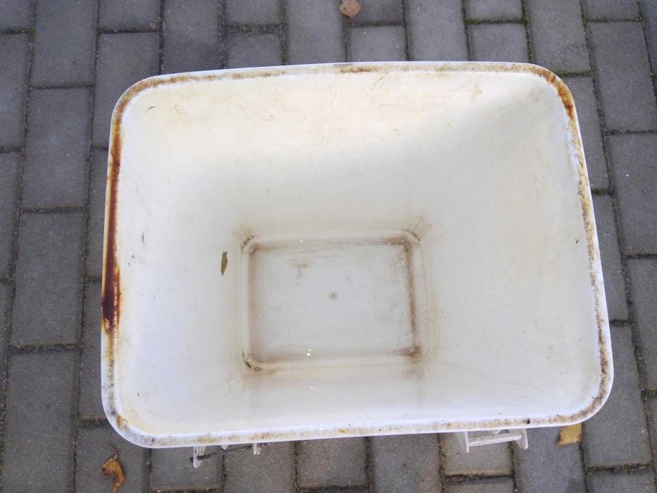 Kosz na śmieci wiadro plastikowe wiaderko pojemnik białe 25l 42cm