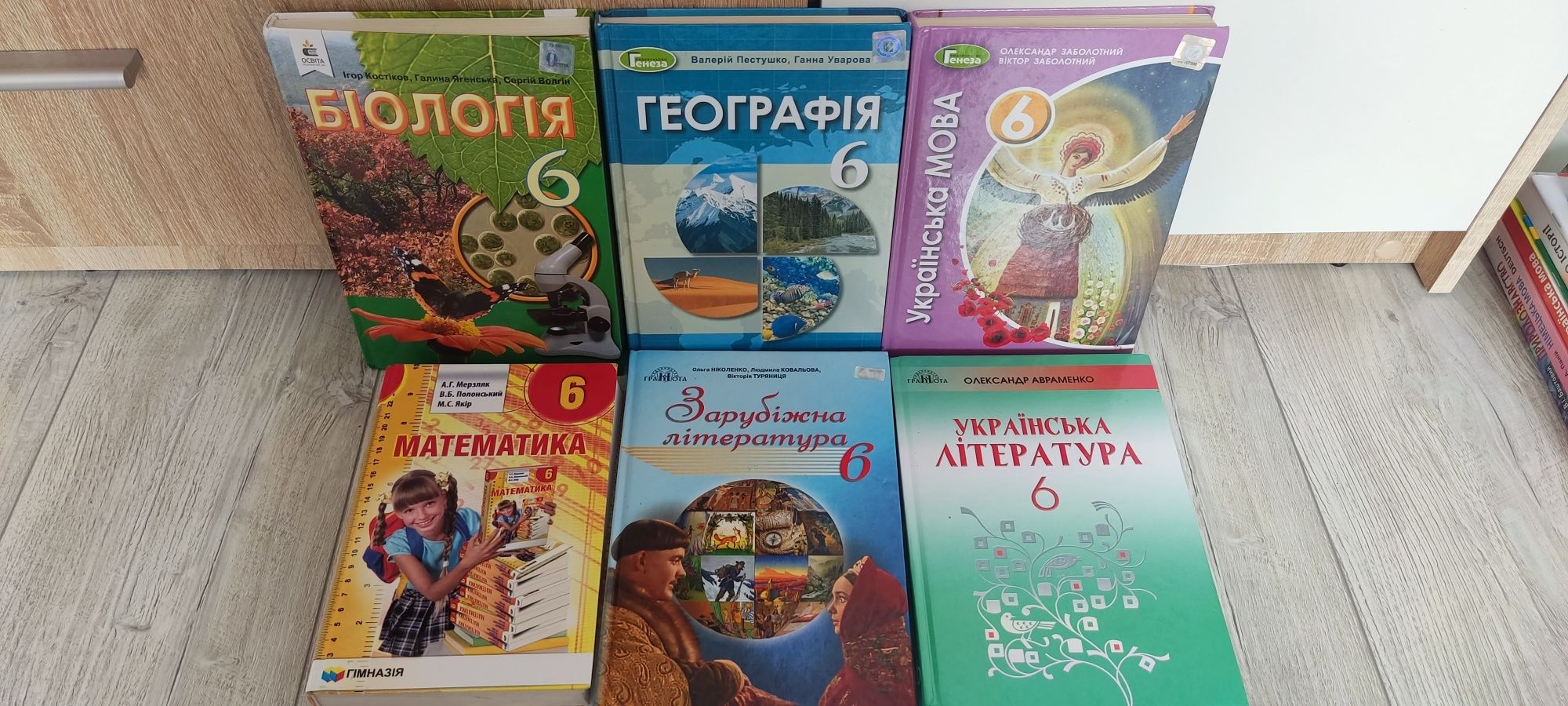 Книжки шкільні 5 та 6й.клас Стан як нові.пів ціни від магазину