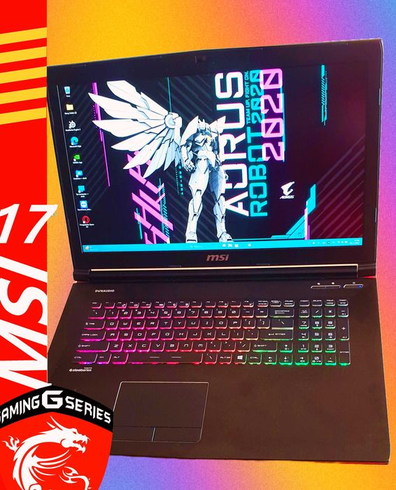 Gaming 17 laptop Msi i7 Geforce 120HZ do gier duży 1060ssd 17,3" vr DP