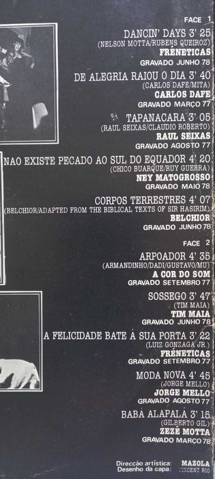 Various ‎– Novo Wave Brazil LP Raro 1978