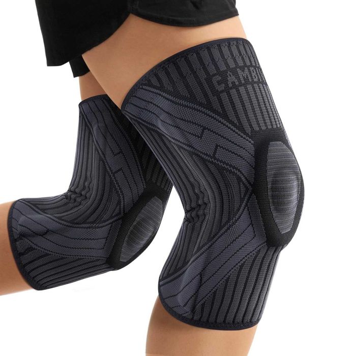 CAMBIVO NS21, 2x bandaż na kolano dla mężczyzn i kobiet rozmiar L