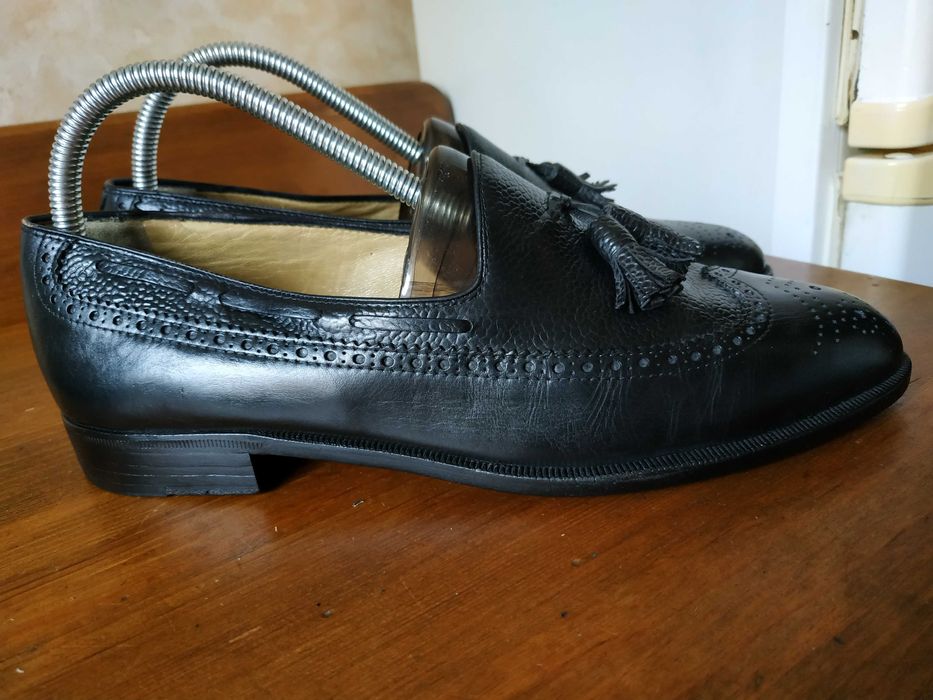 Чоловічі весільні туфлі з китицями Moreschi Італія шкіра 42 розмр/27см