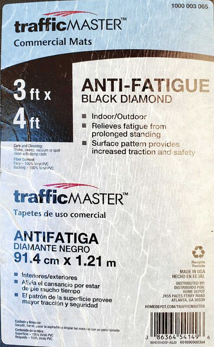 TrafficMaster Tapetes Anti-fatiga/ Anti-Fatigue Mats