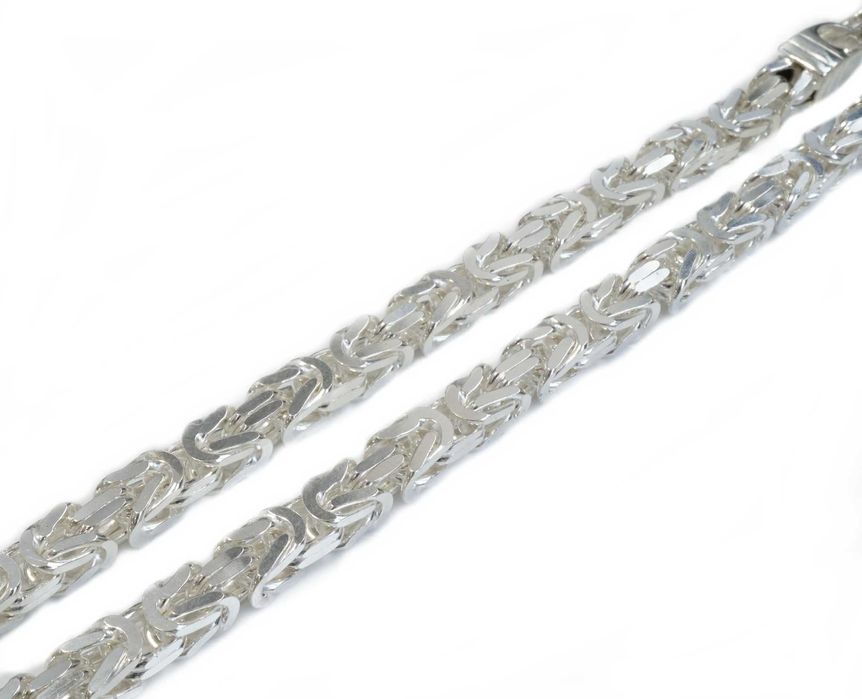 srebrny męski łańcuszek splot królewski 60cm w 51,30