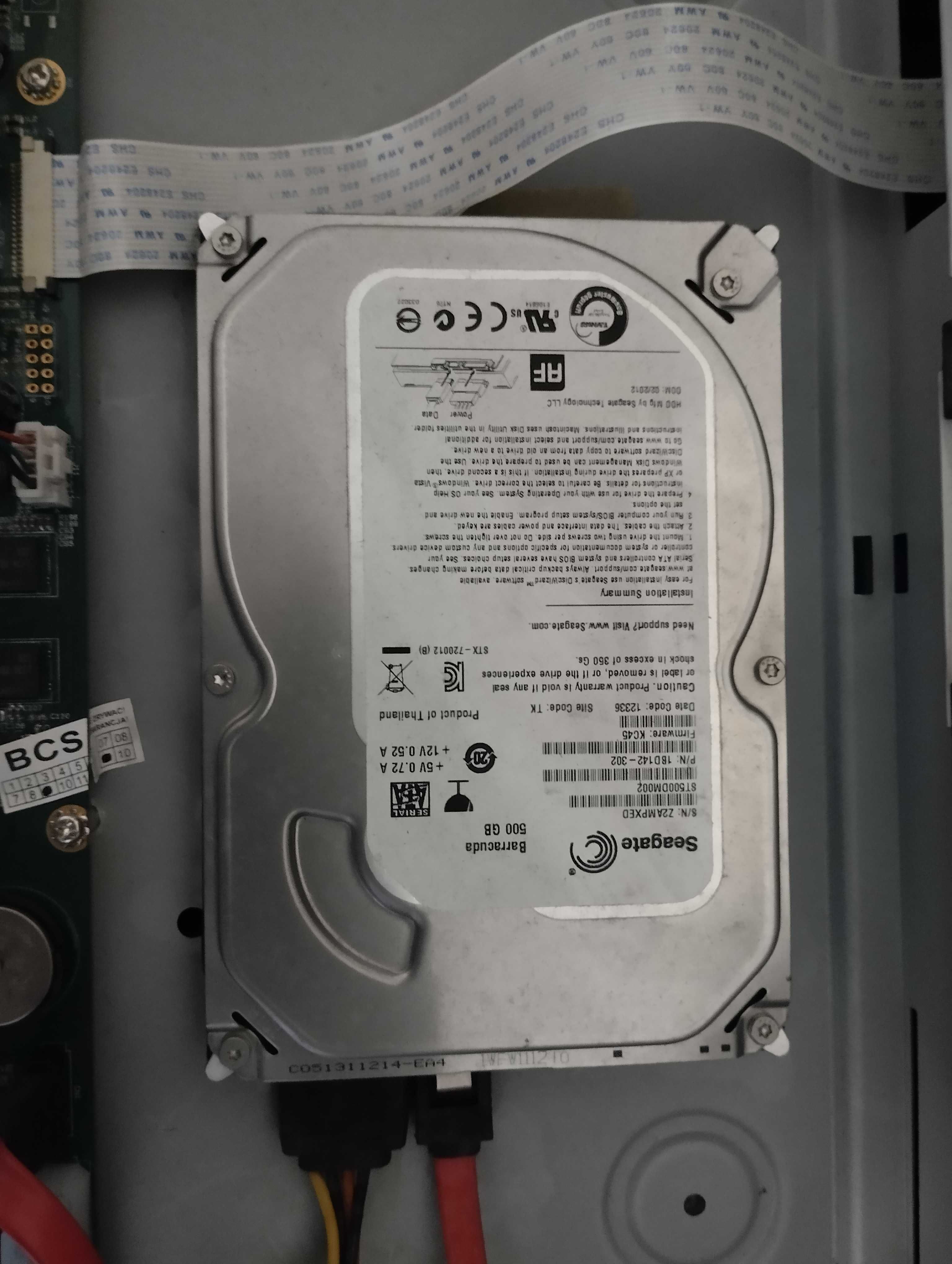 BCS-0404LE-A rejestrator cyfrowy DVR 4 kanałowy HDMI +dysk HDD 500Gb