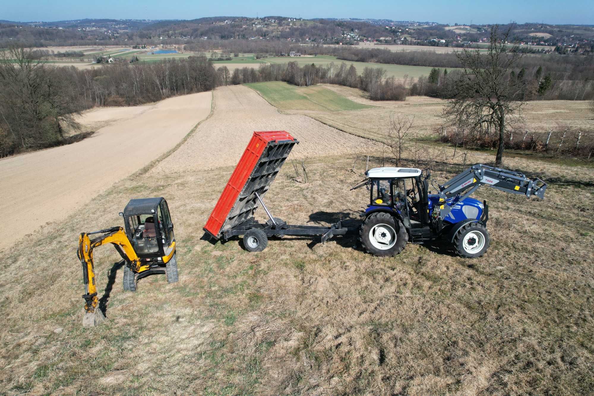 Usługi koparką, wywóz ziemi, gruzu, prace ziemne, transport wywrotką