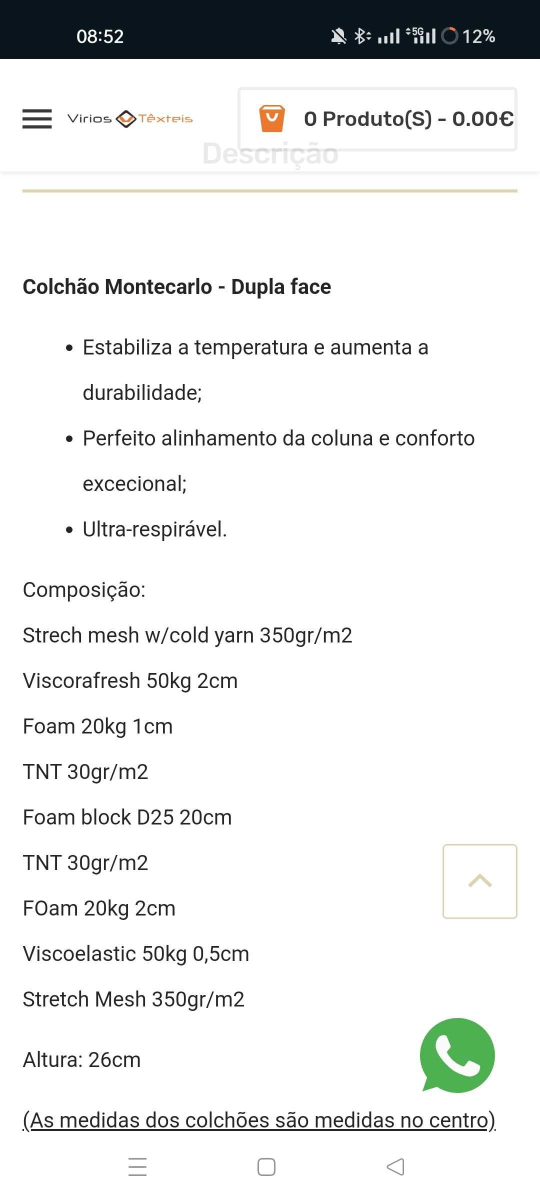 Colchão leiper Monte Carlo